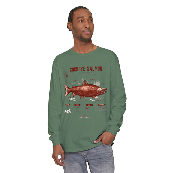 Sockeye Salmon Anatomy Long Sleeve Tee