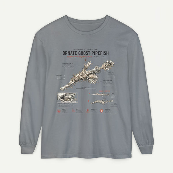Ornate Ghost Pipefish Anatomical Long Sleeve Tee