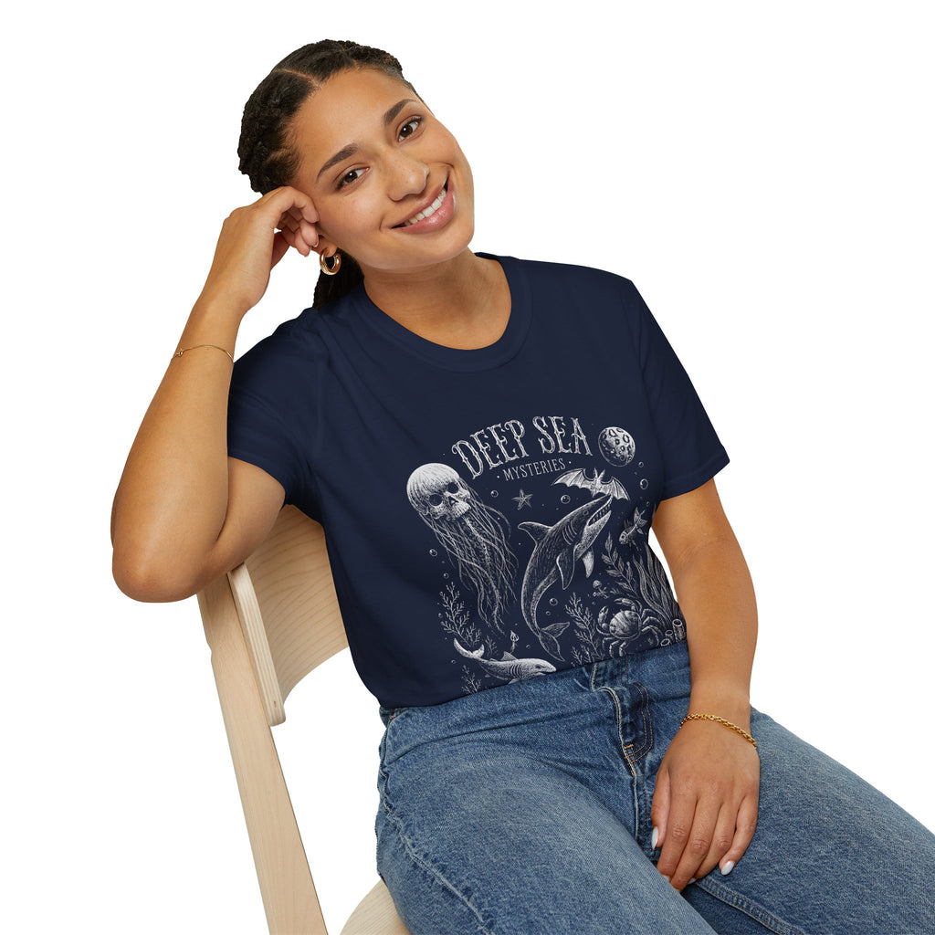Deep Sea Mysteries T-Shirt — Vintage Ocean Creature Graphic Tee