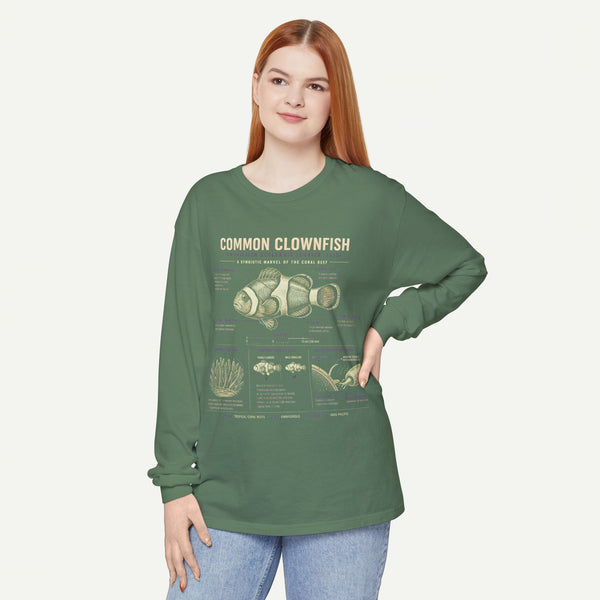 Common Clownfish Anatomy Long Sleeve Tee