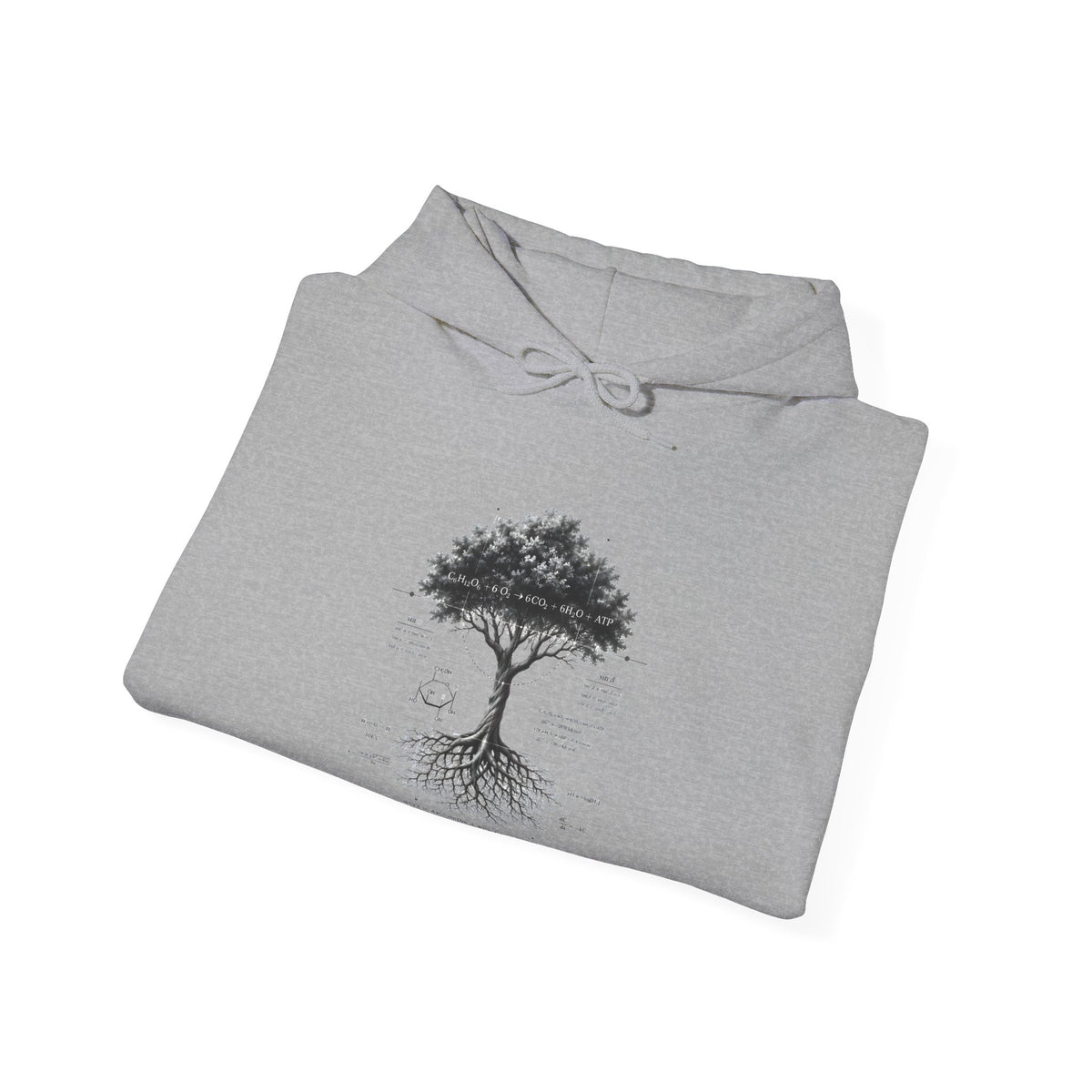 Tree of Life Hoodie — Botanical Diagram Roots & Growth Sweatshirt