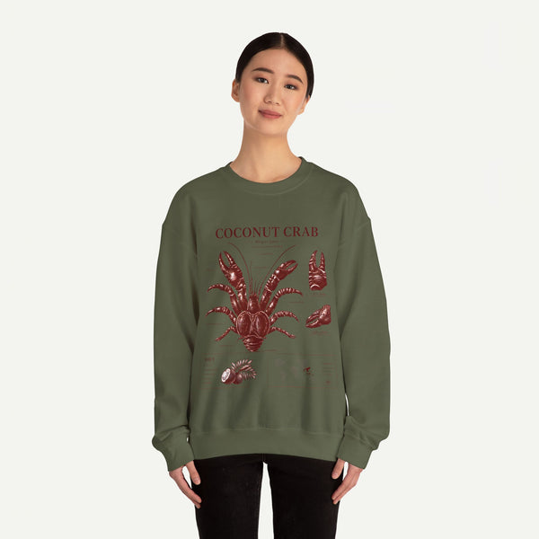 Coconut Crab Anatomy Crewneck Sweatshirt