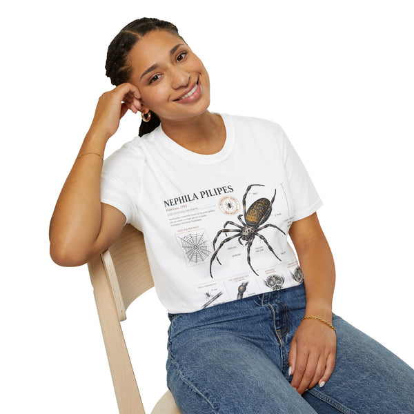Spider Anatomy T-Shirt — Epephila Pilipis Scientific Illustration Tee