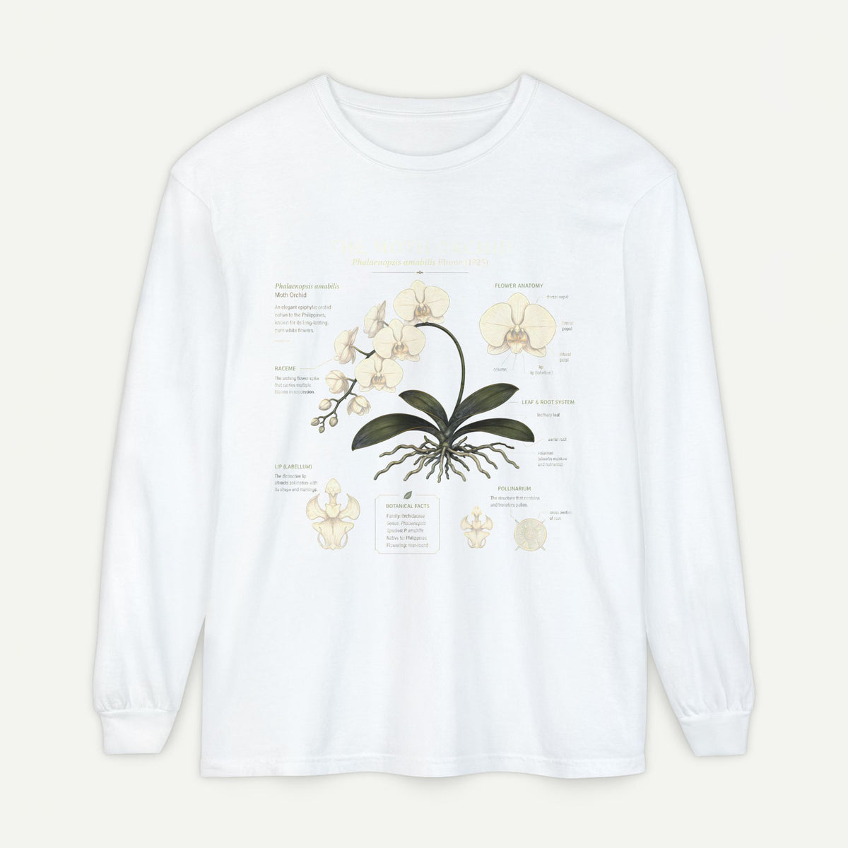 Orchid Anatomy Long Sleeve Tee