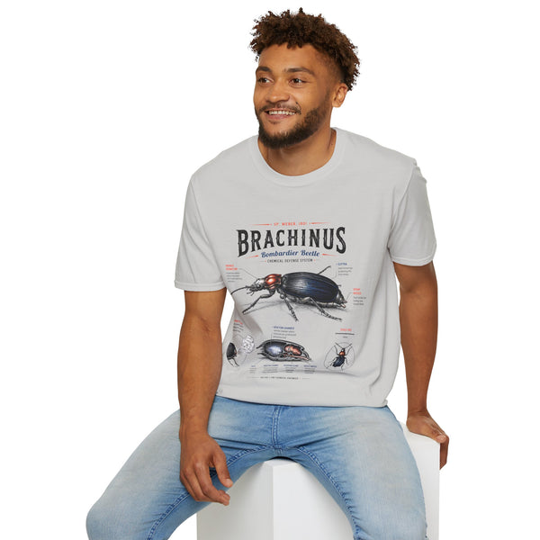 Brachinus Bombardier Beetle Anatomy T-Shirt — Vintage Entomology Graphic Tee