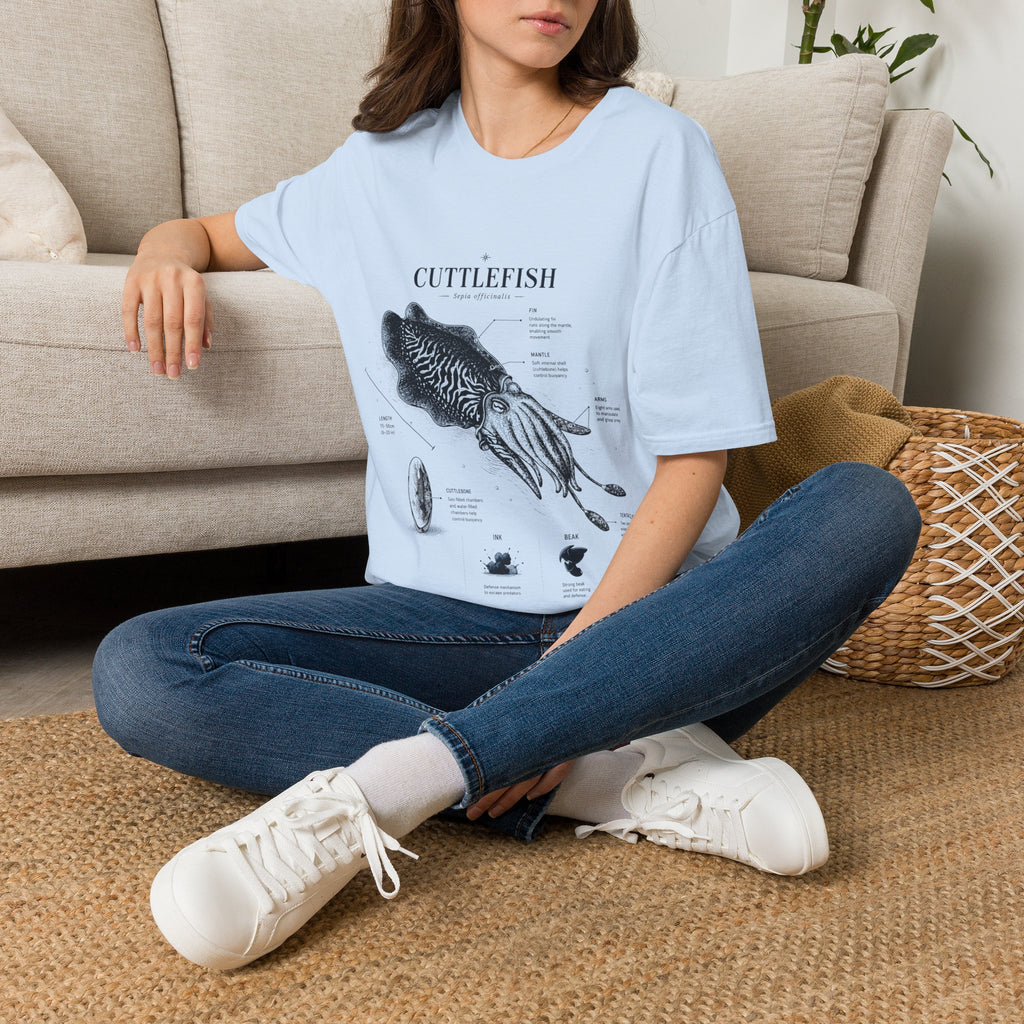 Cuttlefish Anatomy T-Shirt — Vintage Scientific Illustration Tee
