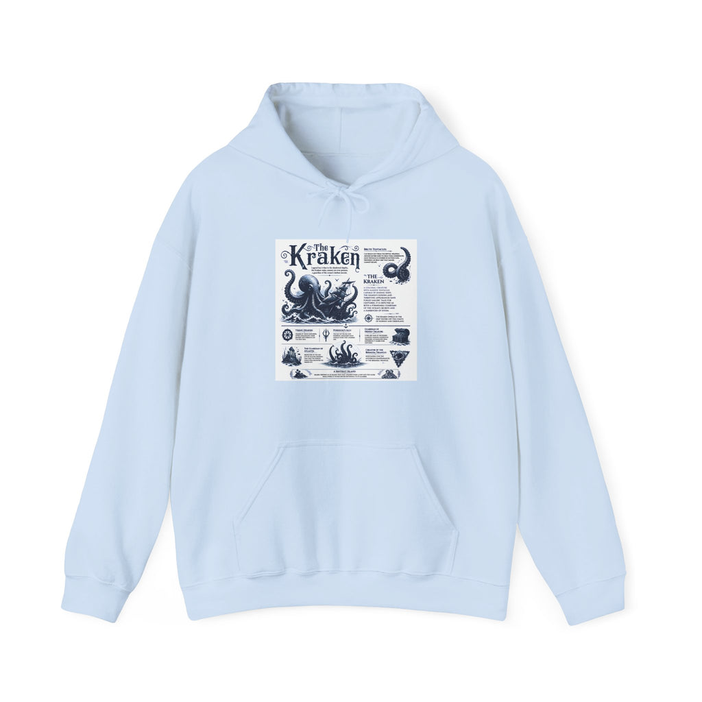 Kraken Nautical Hoodie – Vintage Sea Monster Diagram Sweatshirt