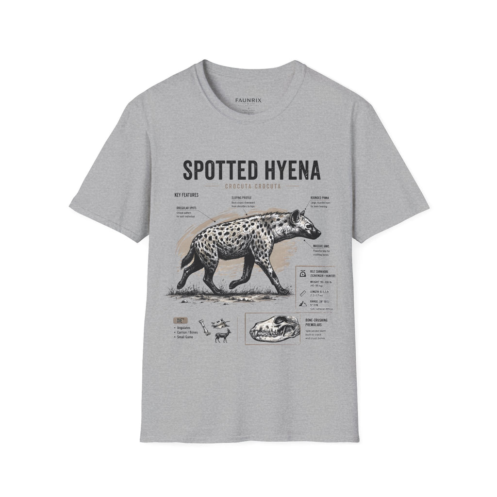 Spotted Hyena Anatomy T-Shirt — Vintage Wildlife Tee