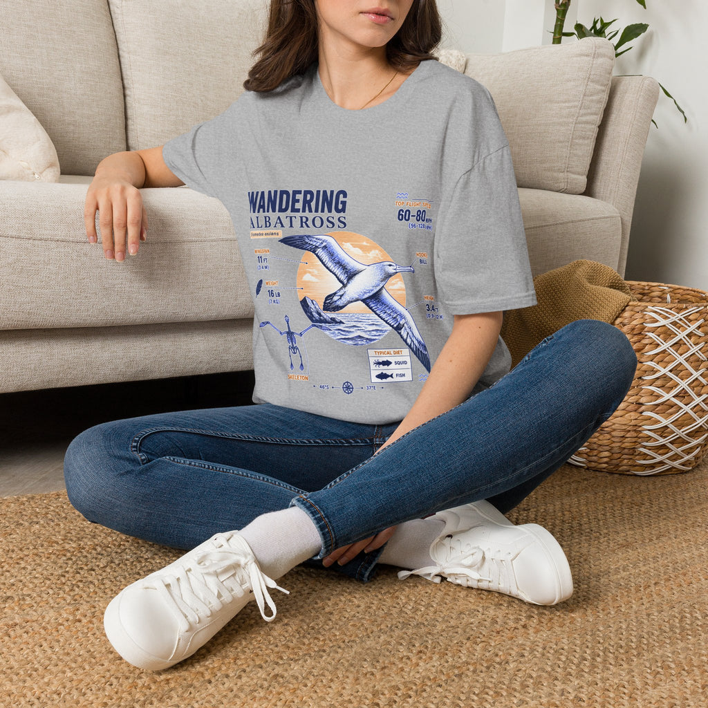 Wandering Albatross Anatomy T-Shirt — Vintage Seabird Graphic Tee