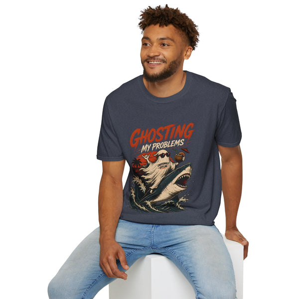 Ghosting My Problems T-Shirt — Funny Sloth Vacation Graphic Tee