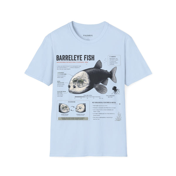 Barreleye Fish Anatomy T-Shirt — Deep Sea Biology Graphic Tee