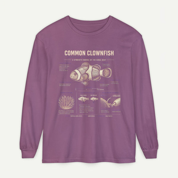 Common Clownfish Anatomy Long Sleeve Tee