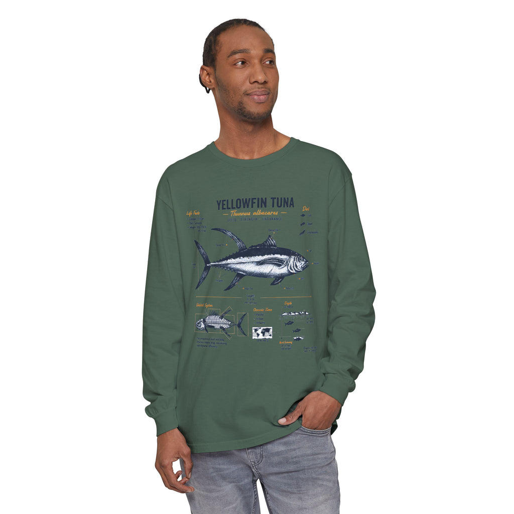 Yellowfin Tuna Anatomy Long Sleeve T-Shirt