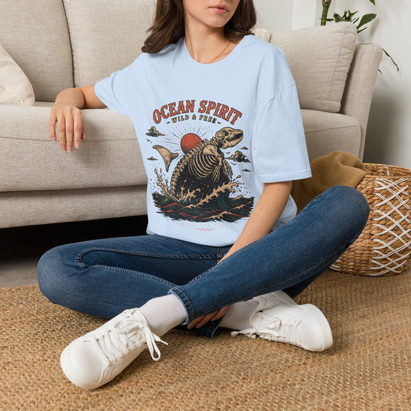 Ocean Spirit T-Shirt — Wild & Free Sea Turtle Graphic Tee