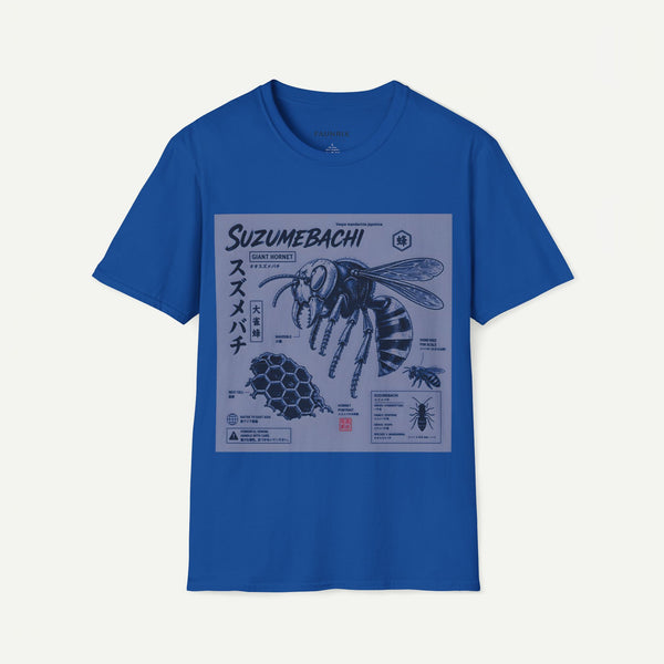 Suzumebachi Giant Hornet Anatomy T-Shirt — Japanese Illustration Graphic Tee