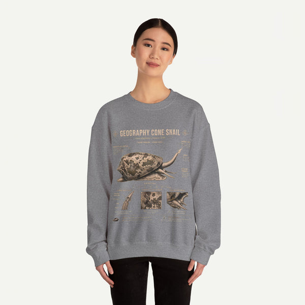 Geography Cone Snail Anatomy Sweatshirt