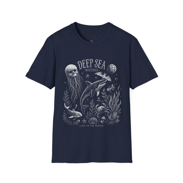 Deep Sea Mysteries T-Shirt — Vintage Ocean Creature Graphic Tee