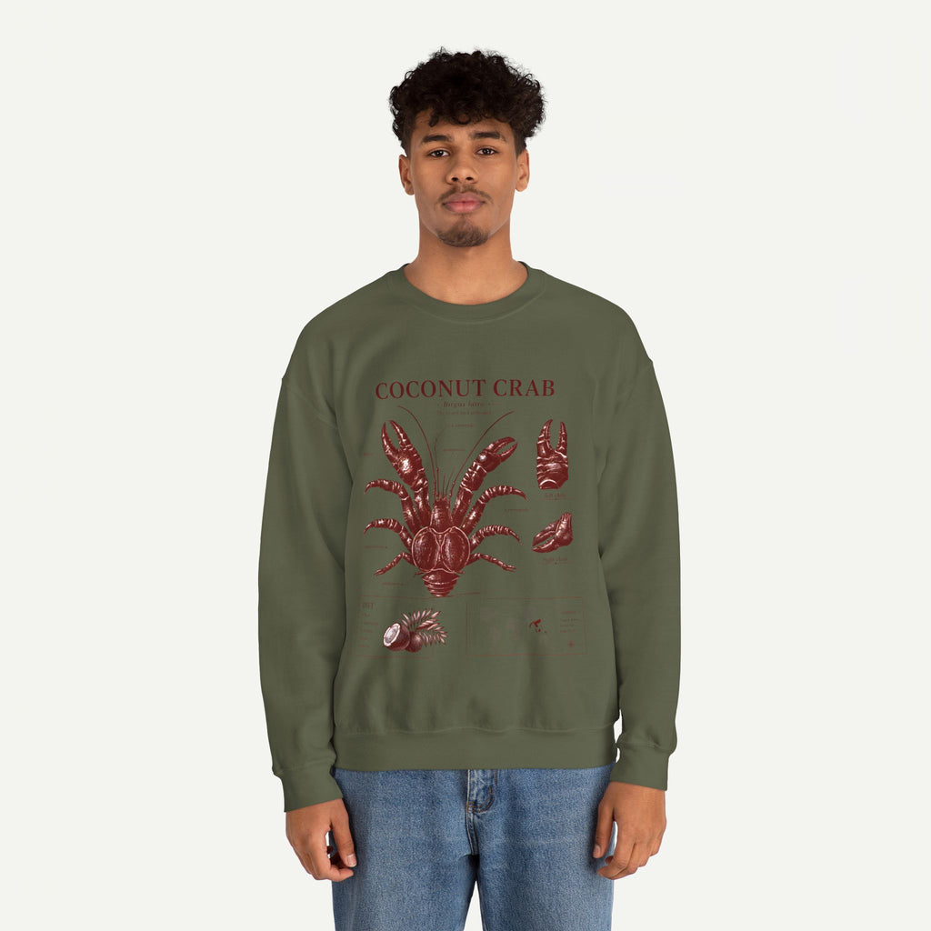 Coconut Crab Anatomy Crewneck Sweatshirt