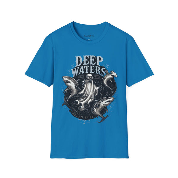 Deep Waters Graphic T-Shirt — ‘Deep Waters’ Ocean Monster Tee