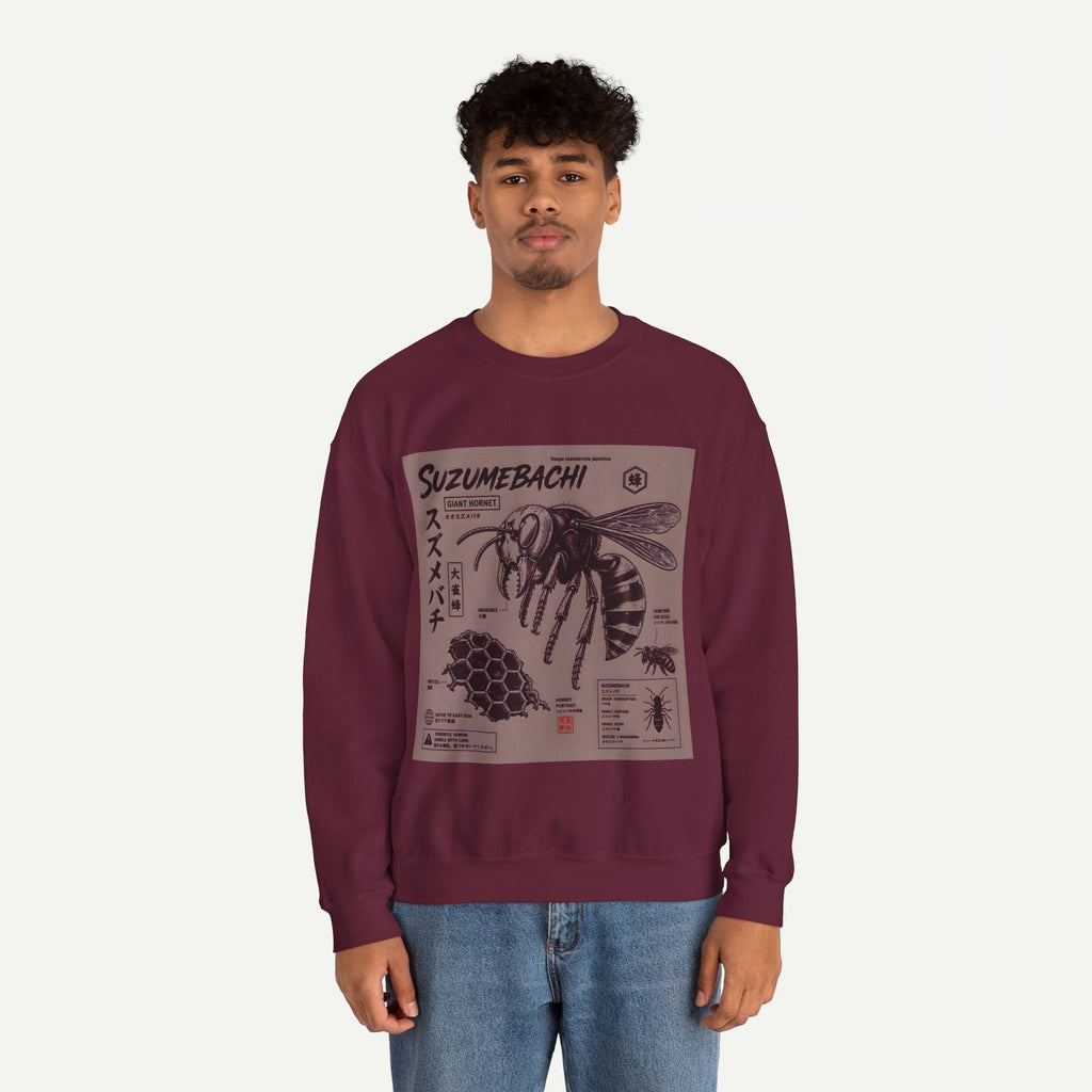 Suzumebachi Hornet Anatomy Crewneck Sweatshirt