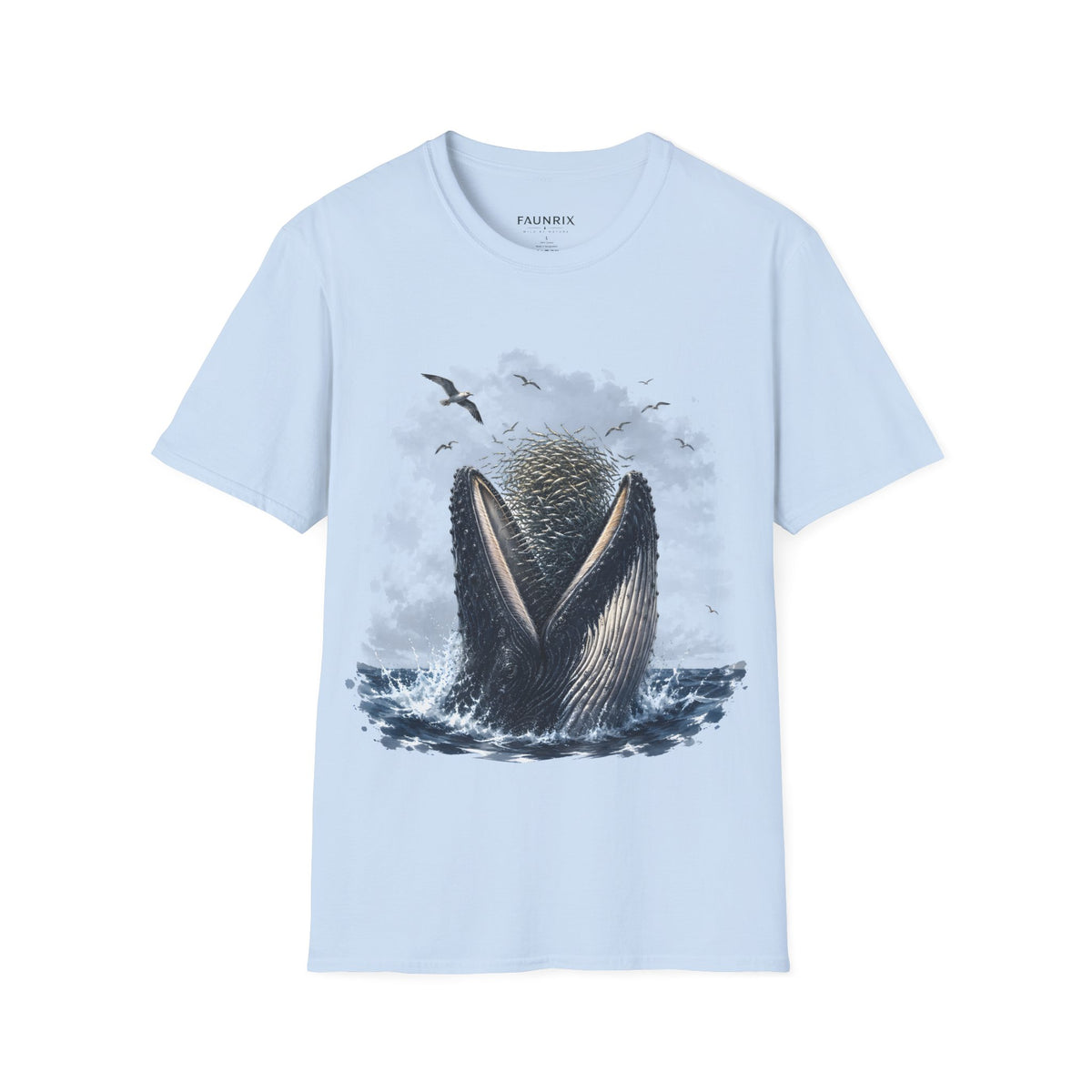 Whale Tail Ocean Scene T-Shirt – Marine Wildlife Tee