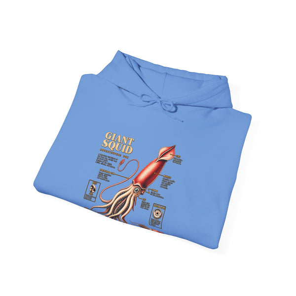 Squid Anatomy Hoodie — Vintage Scientific Illustration Pullover