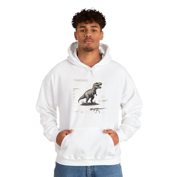 T‑Rex Anatomy Hoodie — Vintage Dinosaur Anatomy Sweatshirt
