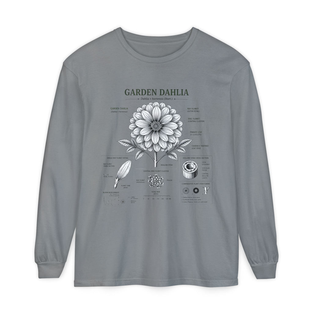 Garden Dahlia Botanical Long Sleeve Tee