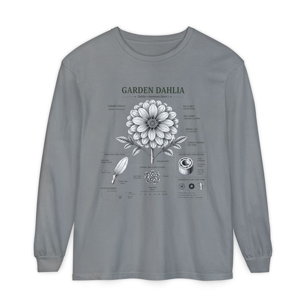 Garden Dahlia Botanical Long Sleeve Tee