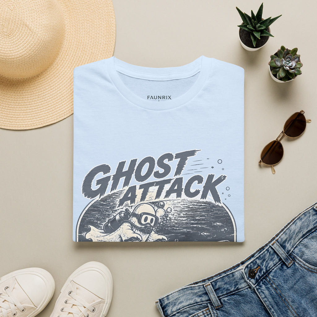 Ghost Attack T-Shirt — Vintage Horror Graphic Tee