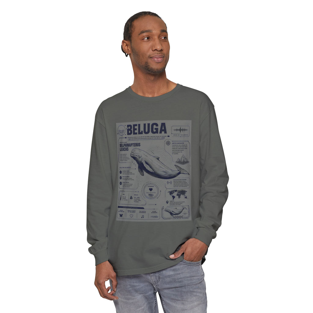 Beluga Whale Anatomy Long Sleeve Tee