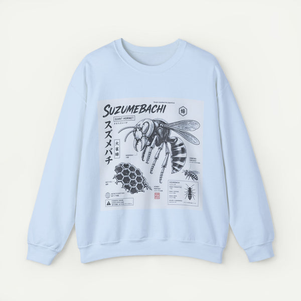 Suzumebachi Hornet Anatomy Crewneck Sweatshirt