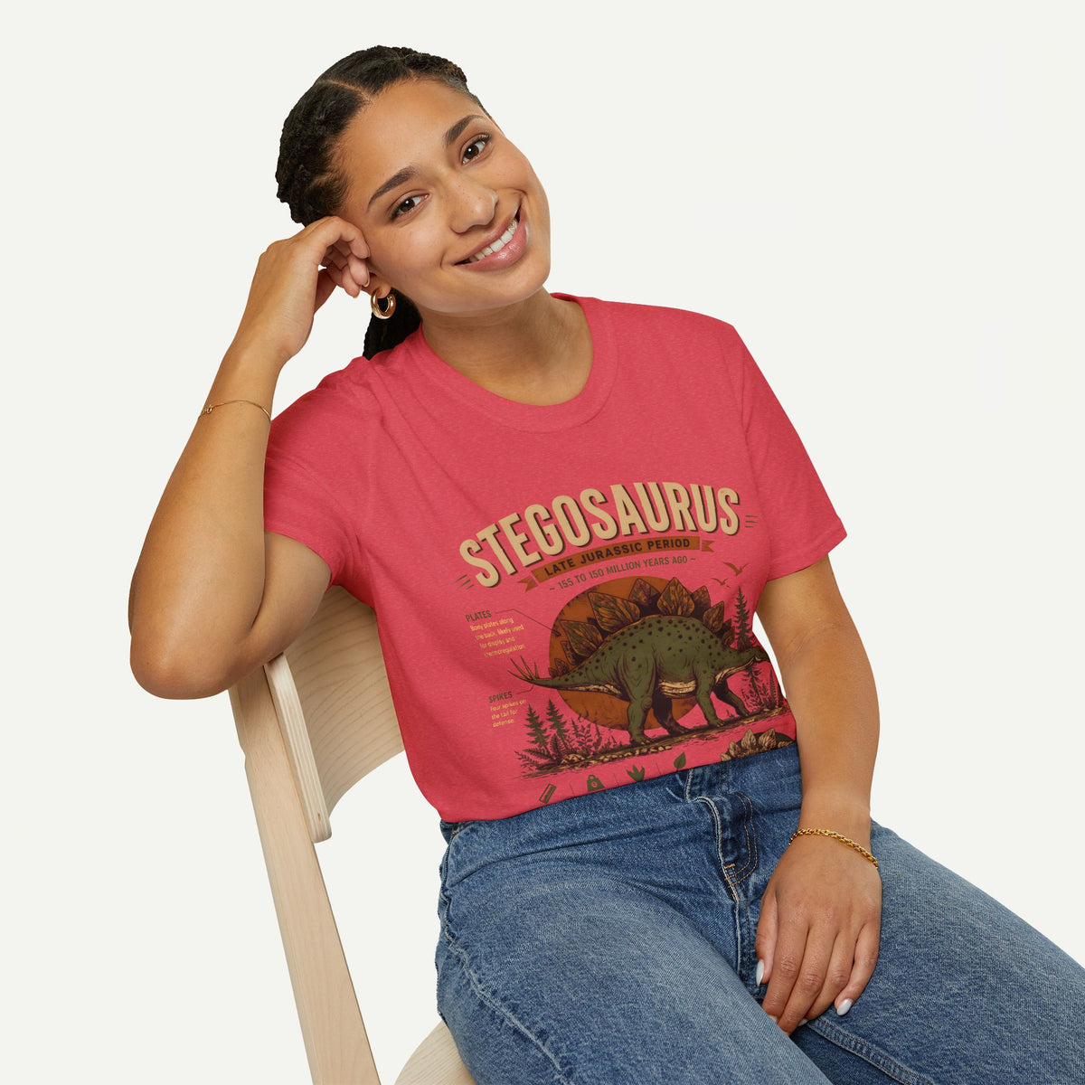 Stegosaurus Anatomy T-Shirt — Vintage Dinosaur Tee