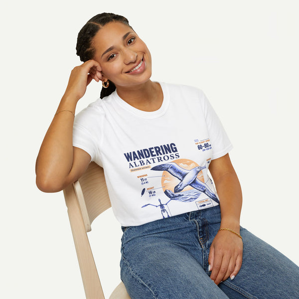 Wandering Albatross Anatomy T-Shirt — Vintage Seabird Graphic Tee