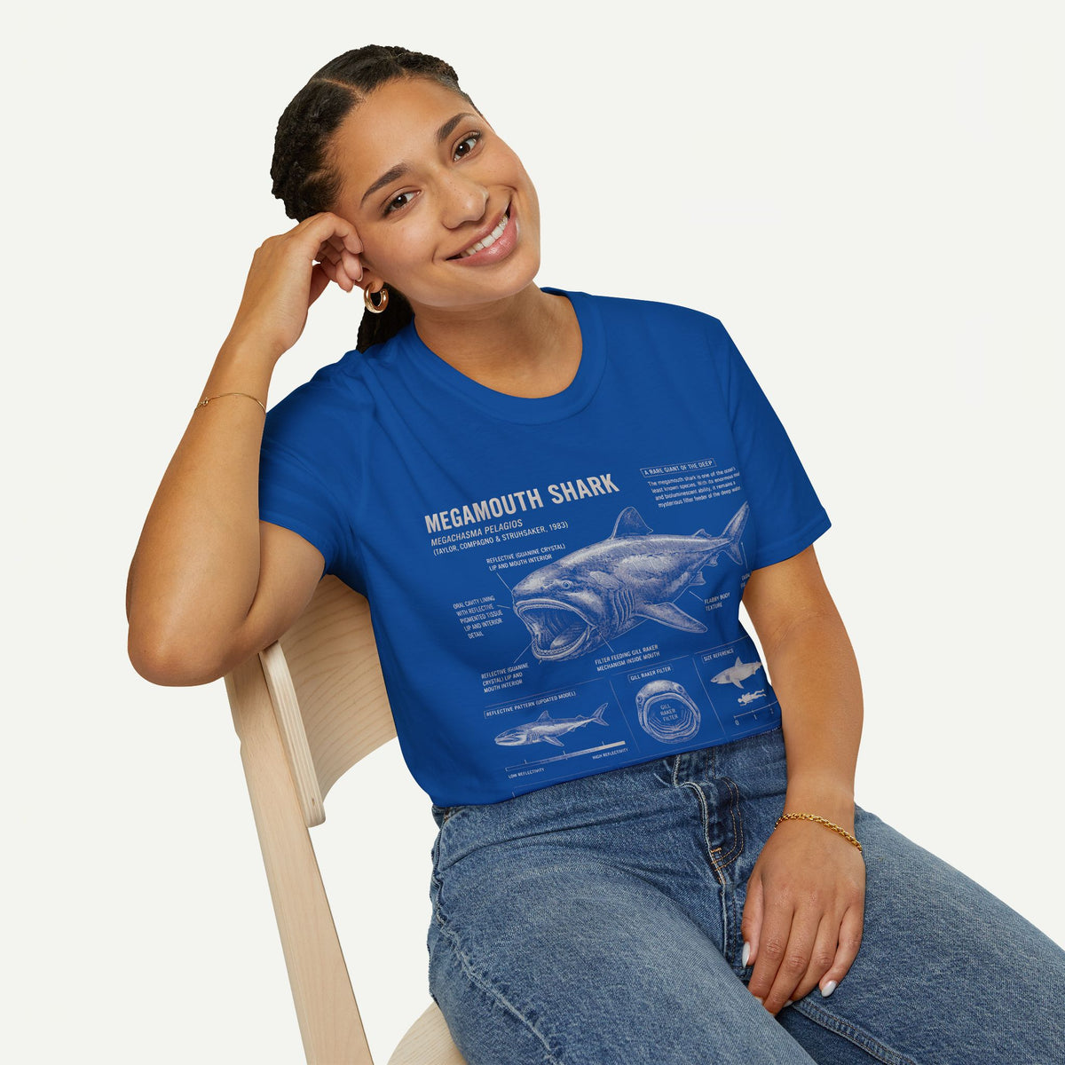 Megamouth Shark Anatomy T-Shirt — Marine Biology Graphic Tee