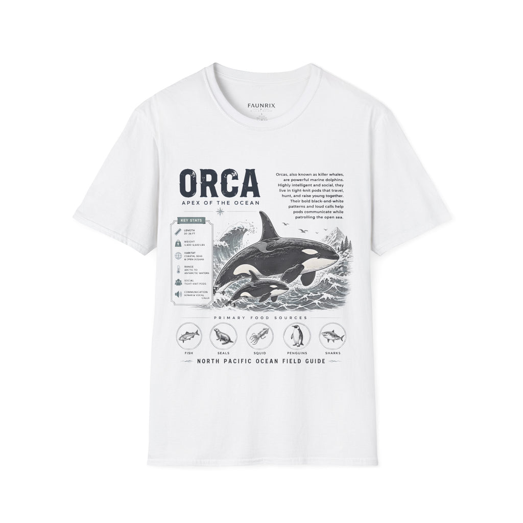 Orca Apex of the Ocean Anatomy T-Shirt – Vintage Marine Whale Illustration Tee