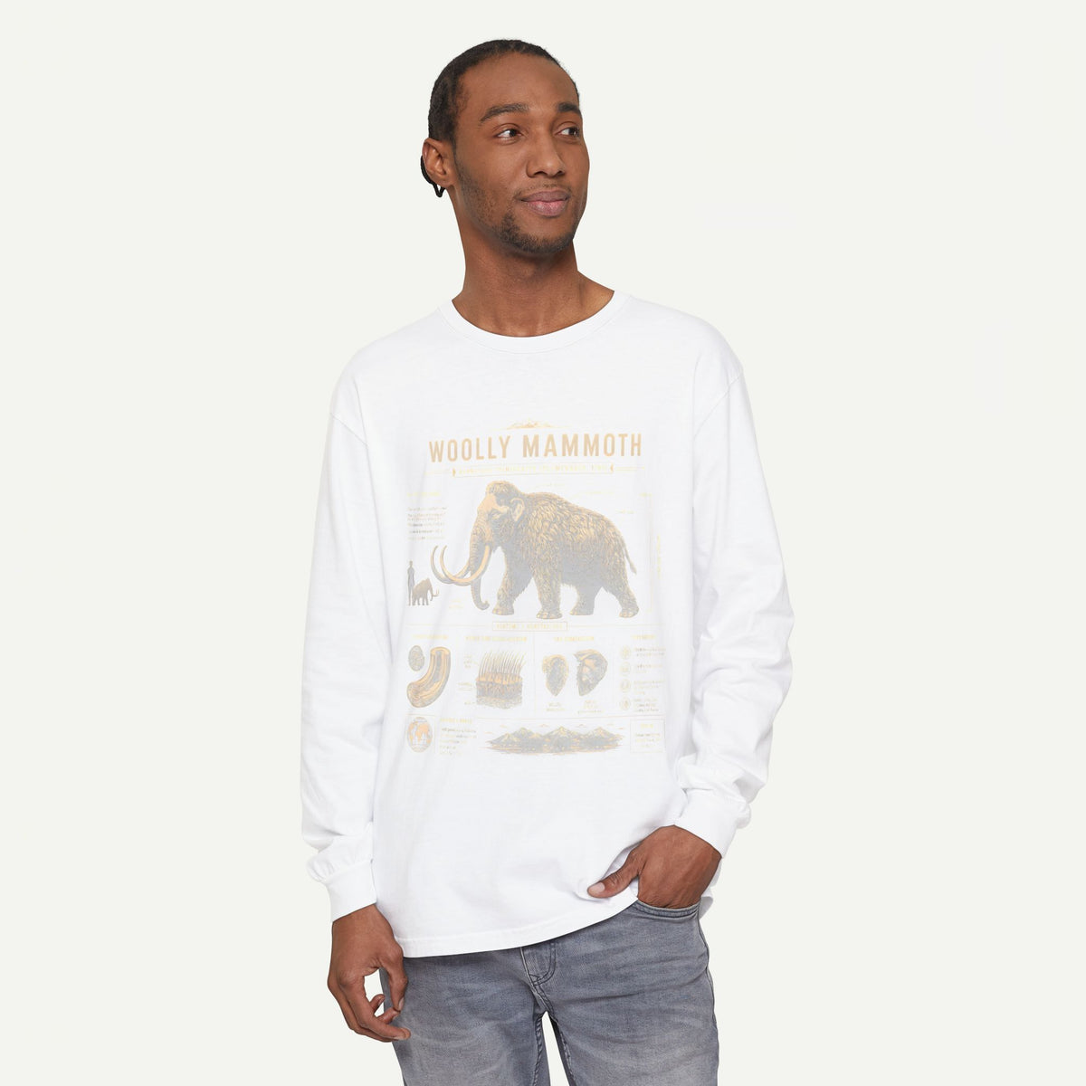 Woolly Mammoth Anatomy Long Sleeve Tee