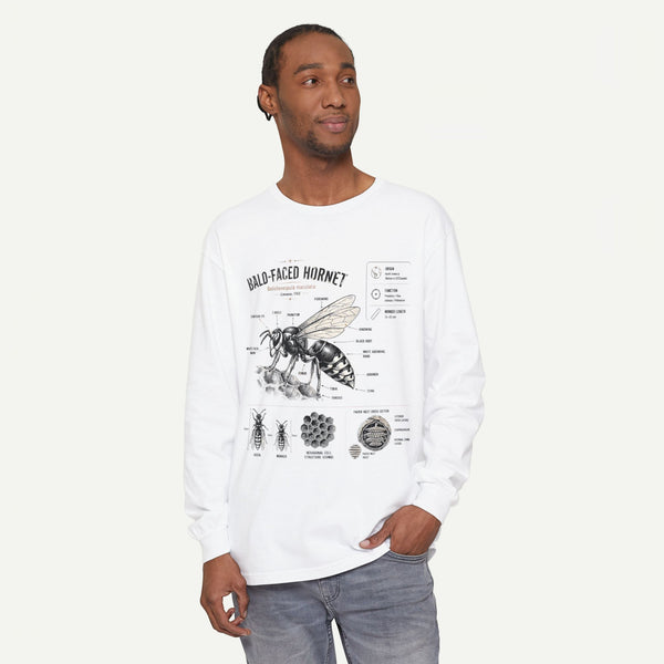 Bald-Faced Hornet Anatomy Long Sleeve Tee
