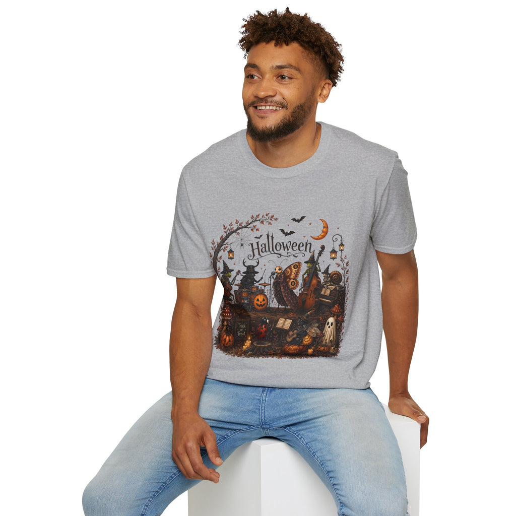 Halloween Witch & Pumpkin T‑Shirt — Spooky Night Graphic Tee