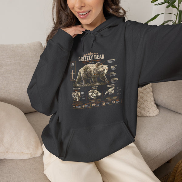 Hoodie — Vintage Bear Anatomy Graphic Hoodie