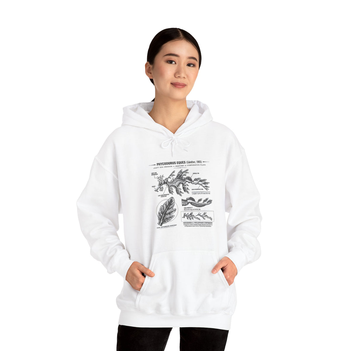 Botanical Anatomy Hoodie — Vintage Plant Diagram Sweatshirt