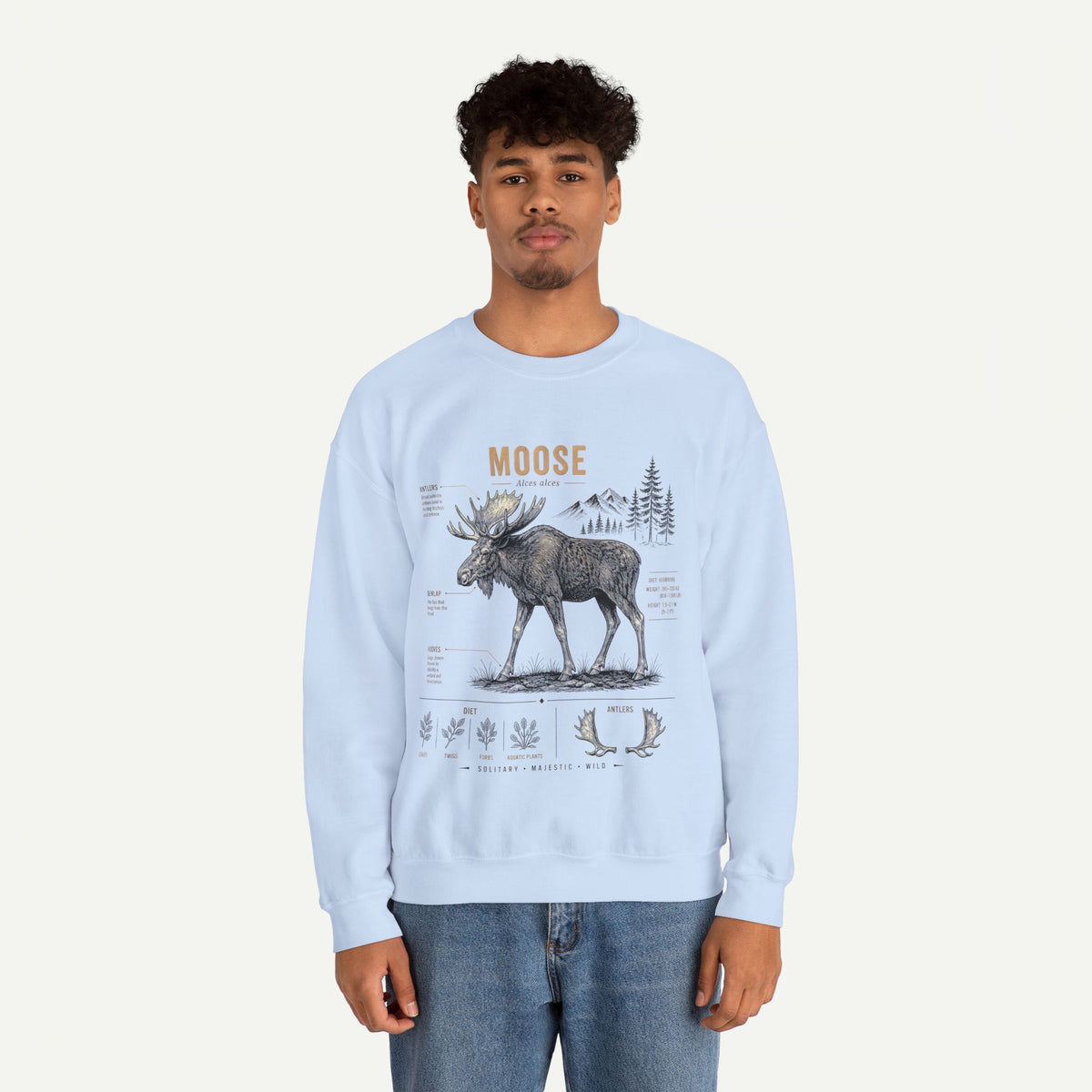 Moose Anatomy  Sweatshirt