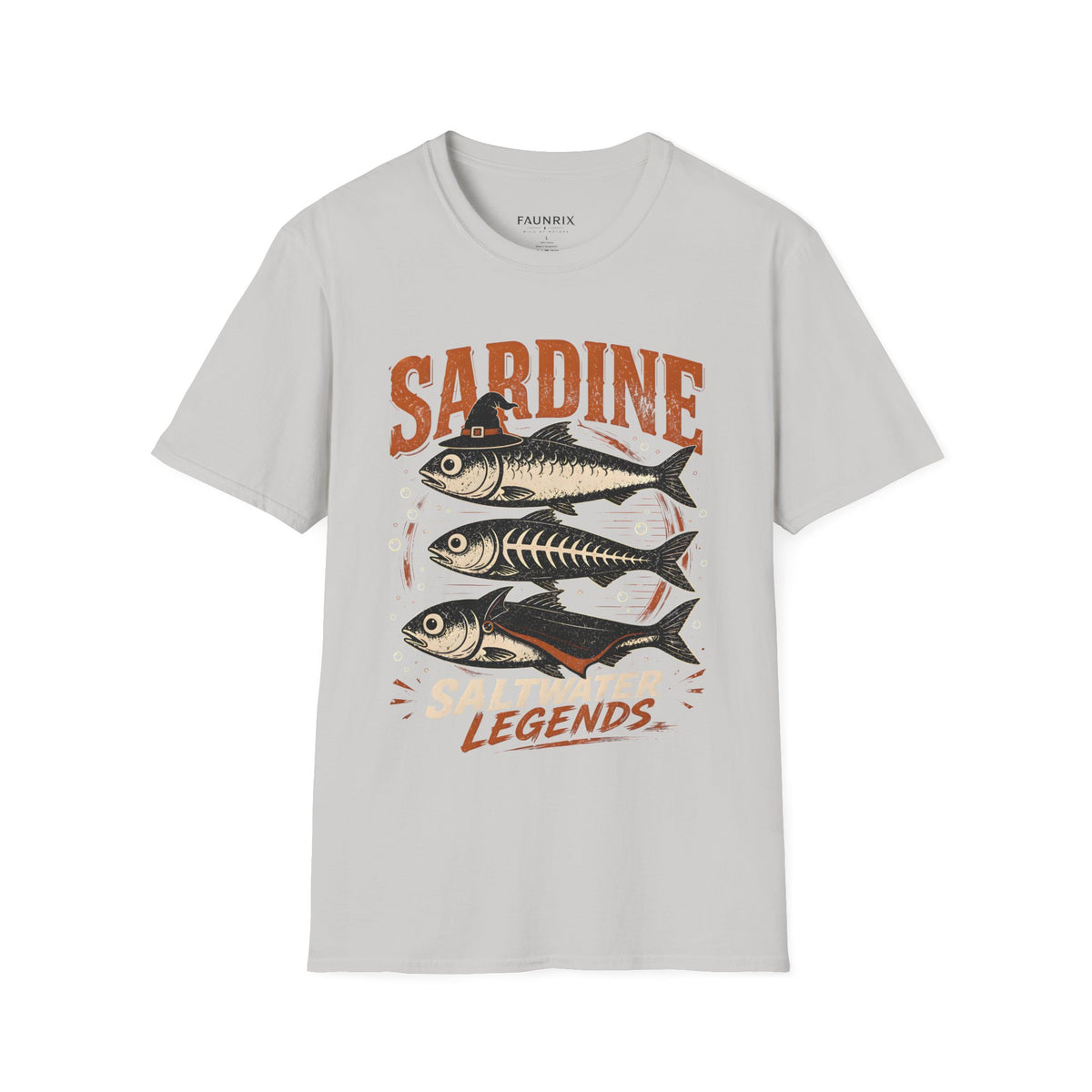 Sardine Vintage Fish T-Shirt — Retro Seafood Graphic Tee