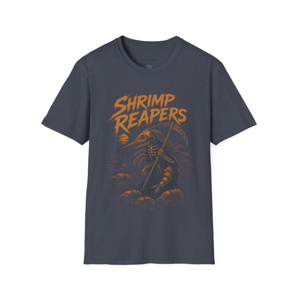 Shrimp Reapers T‑Shirt — Vintage Horror Seafood Graphic Tee