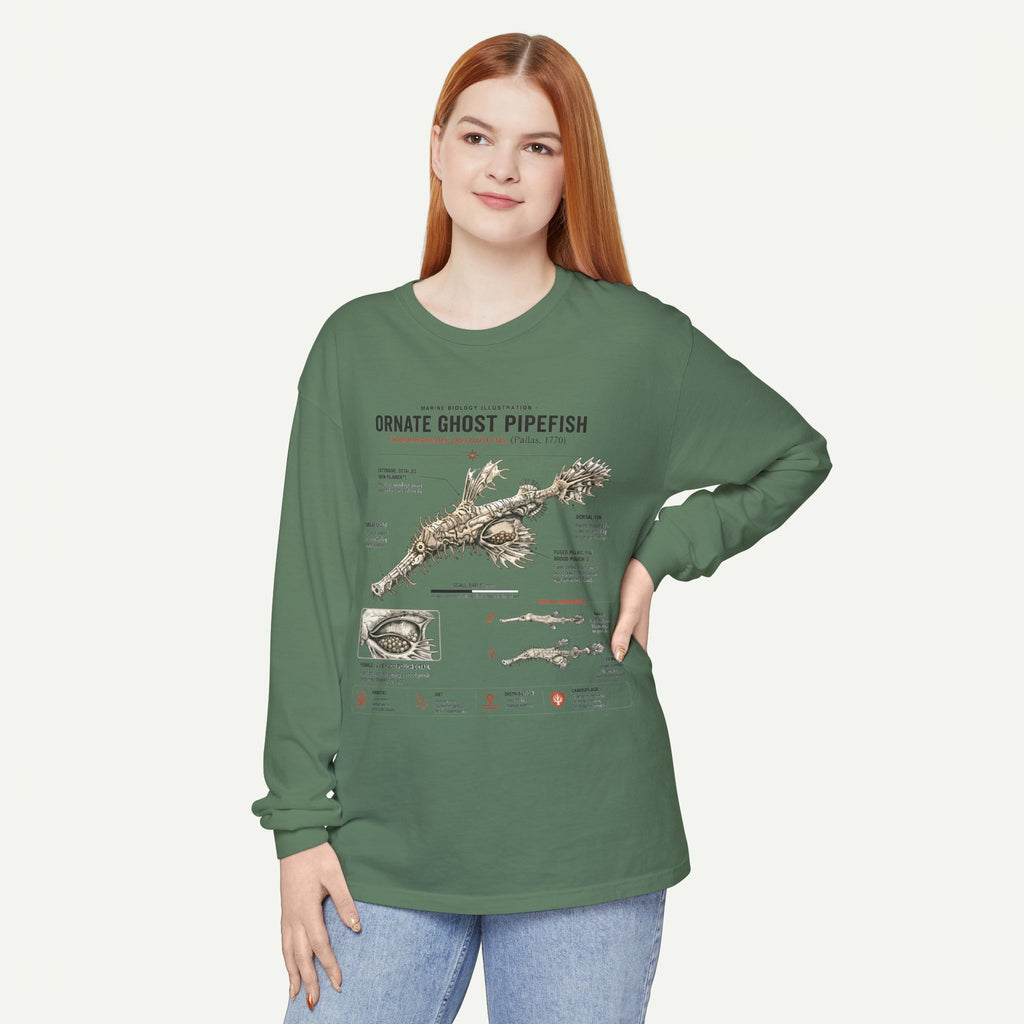 Ornate Ghost Pipefish Anatomical Long Sleeve Tee
