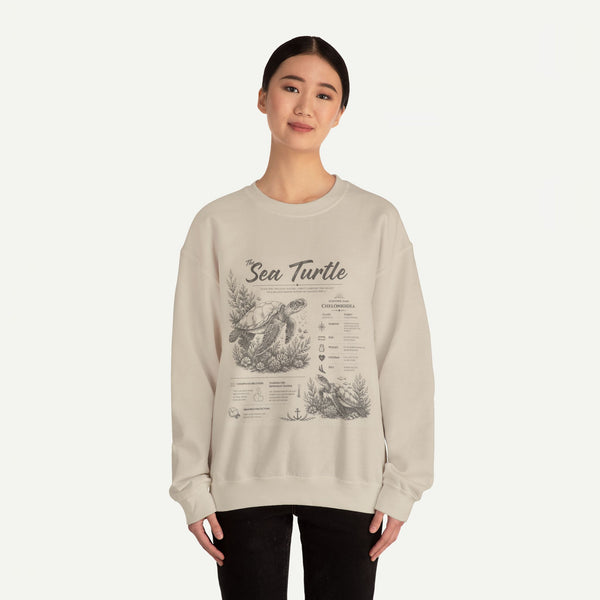 Sea Turtle Anatomy Crewneck Sweatshirt