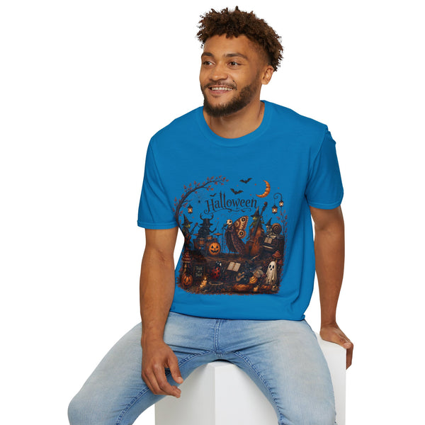 Halloween Witch & Pumpkin T‑Shirt — Spooky Night Graphic Tee