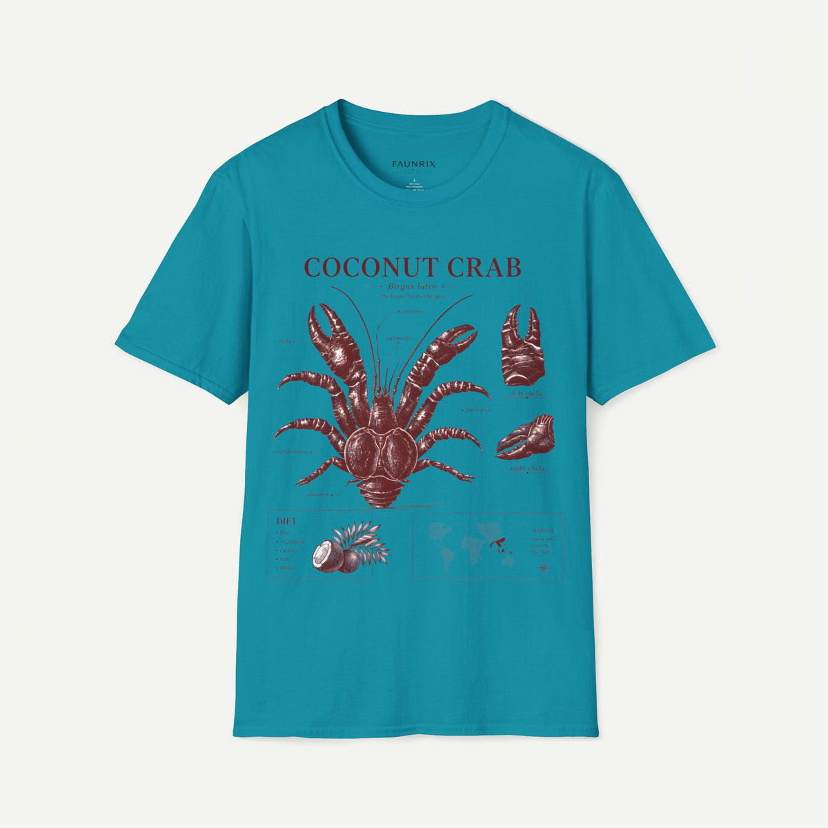 Coconut Crab Anatomy T-Shirt