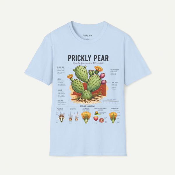 Prickly Pear Botanical T-Shirt — Vintage Cactus Illustration Tee