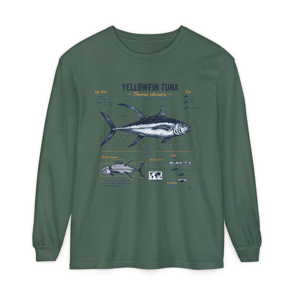 Yellowfin Tuna Anatomy Long Sleeve T-Shirt